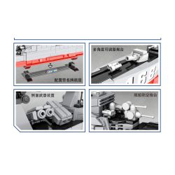 CAYI 22012 non  TÀU 168 QUẢNG CHÂU bộ đồ chơi xếp lắp ráp ghép mô hình Military Army 168 GUANGZHOU DESTROYER Quân Sự Bộ Đội 857 khối