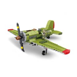 Kazi KY82052 82052 non  MÁY BAY CHIẾN ĐẤU I-16 bộ đồ chơi xếp lắp ráp ghép mô hình Military Army Quân Sự Bộ Đội 402 khối