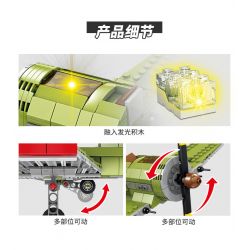 Kazi KY82052 82052 non  MÁY BAY CHIẾN ĐẤU I-16 bộ đồ chơi xếp lắp ráp ghép mô hình Military Army Quân Sự Bộ Đội 402 khối