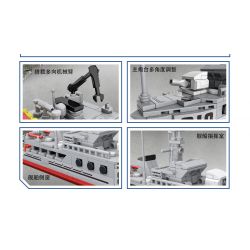 CAYI 22006 non  TÀU SƠN ĐÔNG QUÉT MÌN TYPE 081 bộ đồ chơi xếp lắp ráp ghép mô hình Military Army TYPE 081 MINE COUNTERMEASURES SHIP Quân Sự Bộ Đội 238 khối