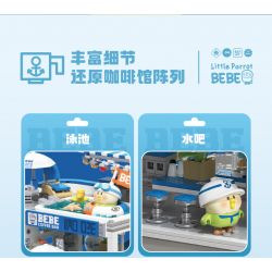 TOP TOY TC2008 2008 non  LITTLE PARROT BEBE PLAY MALL 3F QUÁN CÀ PHÊ NGOÀI TRỜI bộ đồ chơi xếp lắp ráp ghép mô hình Movie & Game Phim Và Trò Chơi