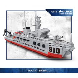 CAYI 22006 non  TÀU SƠN ĐÔNG QUÉT MÌN TYPE 081 bộ đồ chơi xếp lắp ráp ghép mô hình Military Army TYPE 081 MINE COUNTERMEASURES SHIP Quân Sự Bộ Đội 238 khối