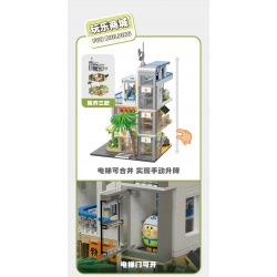 TOP TOY TC2008 2008 non  LITTLE PARROT BEBE PLAY MALL 3F QUÁN CÀ PHÊ NGOÀI TRỜI bộ đồ chơi xếp lắp ráp ghép mô hình Movie & Game Phim Và Trò Chơi