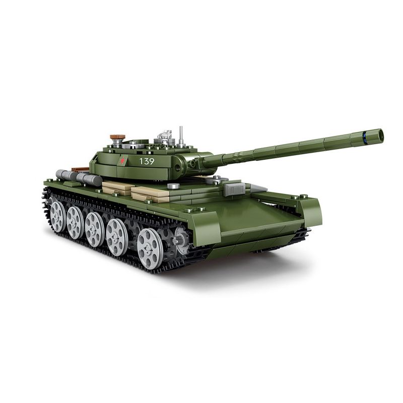 Kazi KY82049 82049 non  XE TĂNG HẠNG TRUNG T-44 bộ đồ chơi xếp lắp ráp ghép mô hình Military Army Quân Sự Bộ Đội 535 khối