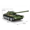 Kazi KY82049 82049 non  XE TĂNG HẠNG TRUNG T-44 bộ đồ chơi xếp lắp ráp ghép mô hình Military Army Quân Sự Bộ Đội 535 khối