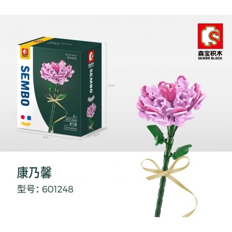 SEMBO 601248 non  CẨM CHƯỚNG bộ đồ chơi xếp lắp ráp ghép mô hình Flowers BLOCK FLORIST Hoa
