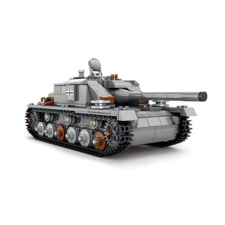 Kazi KY82048 82048 non  SÚNG TẤN CÔNG NÒNG DÀI STUG III bộ đồ chơi xếp lắp ráp ghép mô hình Military Army Quân Sự Bộ Đội 518 khối