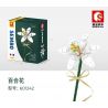 SEMBO 601242 non  HOA LOA KÈN bộ đồ chơi xếp lắp ráp ghép mô hình Flowers BLOCK FLORIST