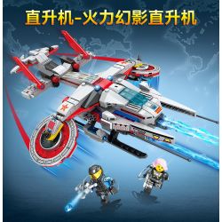 Kazi KY81051 81051 non  TRỰC THĂNG PHANTOM HỎA LỰC bộ đồ chơi xếp lắp ráp ghép mô hình FIRELINE ALERT 415 khối