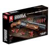 REOBRIX 77028 non  SÚNG NGẮN HAI NÒNG bộ đồ chơi xếp lắp ráp ghép mô hình Gun DOUBLE-BARRELED SHOTGUN 1006 khối