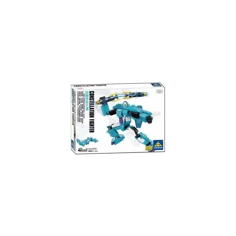Kazi KY8083 8083 non  CHIẾN BINH SONG NGƯ bộ đồ chơi xếp lắp ráp ghép mô hình Transformers CONSTELLATION FIGHTER Robot Đại Chiến Người Máy Biến Hình 462 khối