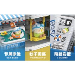 TOP TOY TC2007 2007 non  CON VẸT NHỎ BEBE PLAY MALL 2F IZAKAYA bộ đồ chơi xếp lắp ráp ghép mô hình Movie & Game Phim Và Trò Chơi