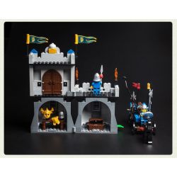 QMAN ENLIGHTEN KEEPPLEY 1020 non  PHÒNG THỦ LÂU ĐÀI NHÀ VUA bộ đồ chơi xếp lắp ráp ghép mô hình Medieval Castle CASTLE KNIGHTS Chiến Tranh Trung Cổ 267 khối