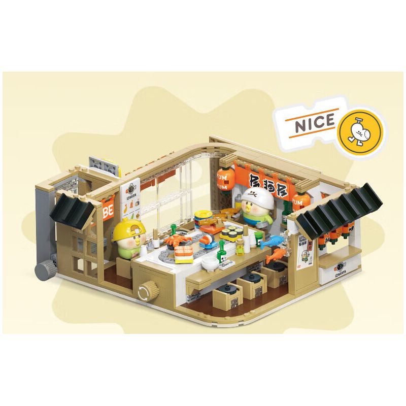 TOP TOY TC2007 2007 non  CON VẸT NHỎ BEBE PLAY MALL 2F IZAKAYA bộ đồ chơi xếp lắp ráp ghép mô hình Movie & Game Phim Và Trò Chơi