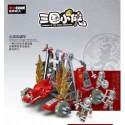 Decool 20606 Jisi 20606 non  RỒNG LỬA SIEGE. bộ đồ chơi xếp lắp ráp ghép mô hình Three Kingdoms DRAGON SIEGE VEHICLES Tam Quốc Diễn Nghĩa 244 khối