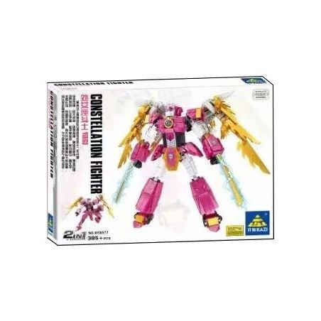 Kazi KY8077 8077 non  CHIẾN BINH TRINH NỮ bộ đồ chơi xếp lắp ráp ghép mô hình Transformers CONSTELLATION FIGHTER CIRGO Robot Đại Chiến Người Máy Biến Hình 385 khối