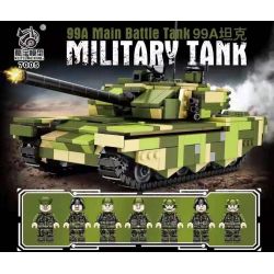 KUYU MOXING 7005 non  XE TĂNG 99A. bộ đồ chơi xếp lắp ráp ghép mô hình Military Army 99A MAIN BATTLE TANK Quân Sự Bộ Đội 1199 khối
