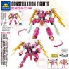 Kazi KY8077 8077 non  CHIẾN BINH TRINH NỮ bộ đồ chơi xếp lắp ráp ghép mô hình Transformers CONSTELLATION FIGHTER CIRGO Robot Đại Chiến Người Máy Biến Hình 385 khối