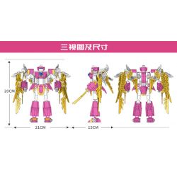 Kazi KY8077 8077 non  CHIẾN BINH TRINH NỮ bộ đồ chơi xếp lắp ráp ghép mô hình Transformers CONSTELLATION FIGHTER CIRGO Robot Đại Chiến Người Máy Biến Hình 385 khối