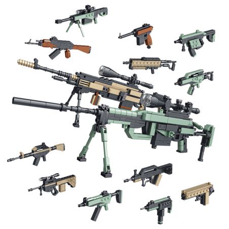 PanlosBrick 633084 Panlos Brick 633084 non  CHUYÊN GIA VŨ KHÍ 12 KẾT HỢP 25 BIẾN THỂ bộ đồ chơi xếp lắp ráp ghép mô hình Gun ARMS SPECIALIST Súng