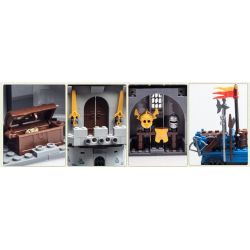 QMAN ENLIGHTEN KEEPPLEY 1020 non  PHÒNG THỦ LÂU ĐÀI NHÀ VUA bộ đồ chơi xếp lắp ráp ghép mô hình Medieval Castle CASTLE KNIGHTS Chiến Tranh Trung Cổ 267 khối