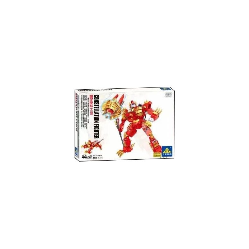 Kazi KY8076 8076 non  CHIẾN BINH SƯ TỬ bộ đồ chơi xếp lắp ráp ghép mô hình Transformers CONSTELLATION FIGHTER LEO Robot Đại Chiến Người Máy Biến Hình 465 khối