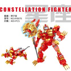 Kazi KY8076 8076 non  CHIẾN BINH SƯ TỬ bộ đồ chơi xếp lắp ráp ghép mô hình Transformers CONSTELLATION FIGHTER LEO Robot Đại Chiến Người Máy Biến Hình 465 khối