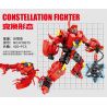 Kazi KY8075 8075 non  CHIẾN BINH UNG THƯ bộ đồ chơi xếp lắp ráp ghép mô hình Transformers CONSTELLATION FIGHTER CANCER Robot Đại Chiến Người Máy Biến Hình 436 khối