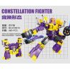 Kazi KY8074 8074 non  MÁY BAY CHIẾN ĐẤU SONG TỬ bộ đồ chơi xếp lắp ráp ghép mô hình Transformers CONSTELLATION FIGHTER GEMINI Robot Đại Chiến Người Máy Biến Hình 446 khối