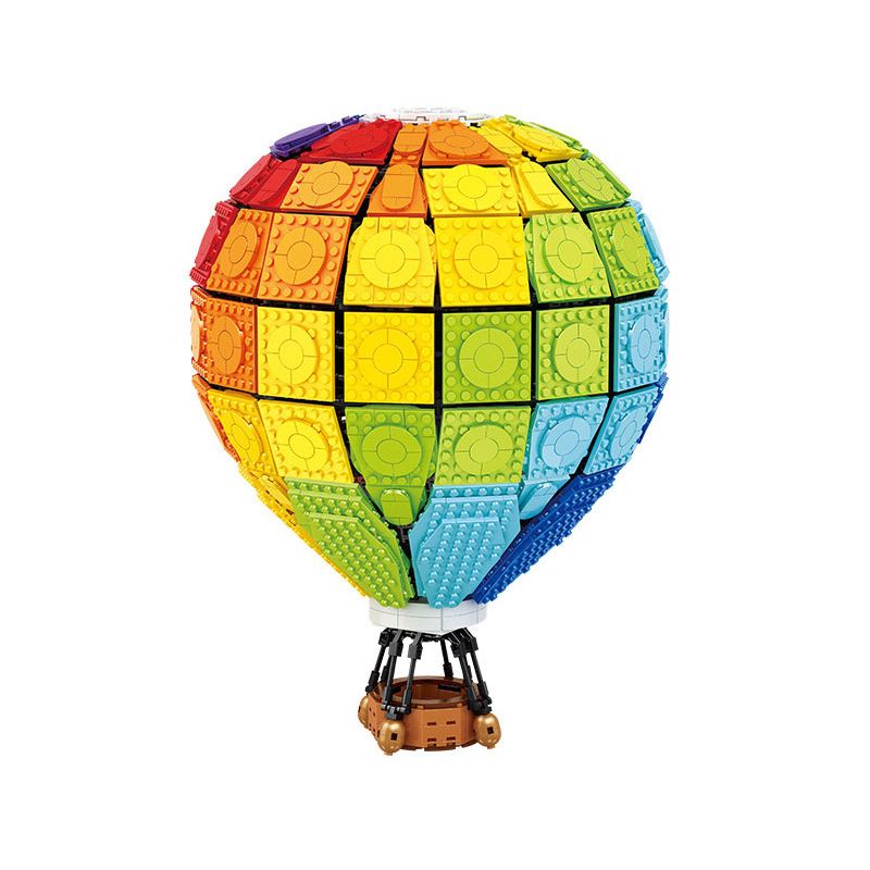 CACO C002 non  CẦU VỒNG NÓNG BỎNG bộ đồ chơi xếp lắp ráp ghép mô hình Creator Expert RAINBOW VALLOON Chuyên Gia Sáng Tạo 2550 khối