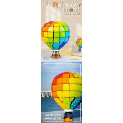 CACO C002 non  CẦU VỒNG NÓNG BỎNG bộ đồ chơi xếp lắp ráp ghép mô hình Creator Expert RAINBOW VALLOON Chuyên Gia Sáng Tạo 2550 khối