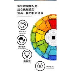 CACO C002 non  CẦU VỒNG NÓNG BỎNG bộ đồ chơi xếp lắp ráp ghép mô hình Creator Expert RAINBOW VALLOON Chuyên Gia Sáng Tạo 2550 khối