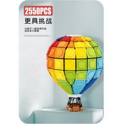 CACO C002 non  CẦU VỒNG NÓNG BỎNG bộ đồ chơi xếp lắp ráp ghép mô hình Creator Expert RAINBOW VALLOON Chuyên Gia Sáng Tạo 2550 khối