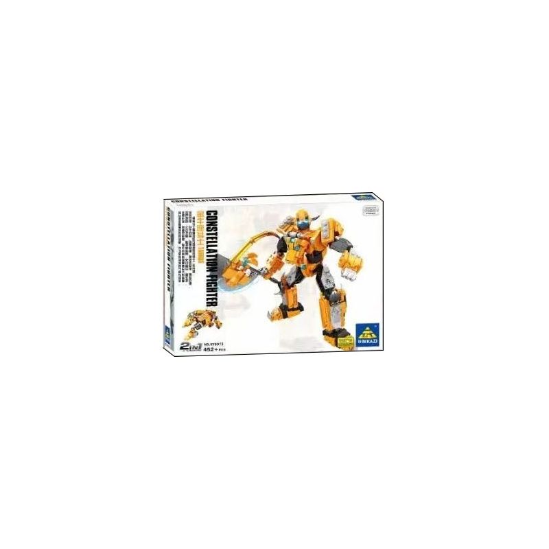 Kazi KY8073 8073 non  VÕ SĨ KIM NGƯU bộ đồ chơi xếp lắp ráp ghép mô hình Transformers CONSTELLATION FIGHTER TAURUS Robot Đại Chiến Người Máy Biến Hình 452 khối