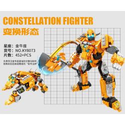 Kazi KY8073 8073 non  VÕ SĨ KIM NGƯU bộ đồ chơi xếp lắp ráp ghép mô hình Transformers CONSTELLATION FIGHTER TAURUS Robot Đại Chiến Người Máy Biến Hình 452 khối