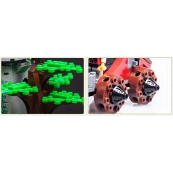 QMAN ENLIGHTEN KEEPPLEY 1019 non  TẤN CÔNG PHÁO ĐÀI TRONG RỪNG bộ đồ chơi xếp lắp ráp ghép mô hình Medieval Castle CASTLE KNIGHTS Chiến Tranh Trung Cổ 262 khối