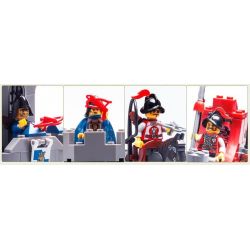 QMAN ENLIGHTEN KEEPPLEY 1019 non  TẤN CÔNG PHÁO ĐÀI TRONG RỪNG bộ đồ chơi xếp lắp ráp ghép mô hình Medieval Castle CASTLE KNIGHTS Chiến Tranh Trung Cổ 262 khối