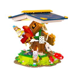 SEMBO 506171 non  ALICE KHÔNG TRỌNG LƯỢNG IN WONDERLAND bộ đồ chơi xếp lắp ráp ghép mô hình Disney Princess FAIRY TALE BOOK ALICE WONDERLAND Công Chúa 635 khối