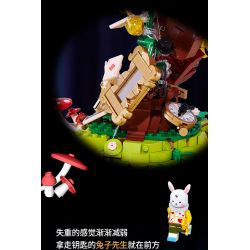 SEMBO 506171 non  ALICE KHÔNG TRỌNG LƯỢNG IN WONDERLAND bộ đồ chơi xếp lắp ráp ghép mô hình Disney Princess FAIRY TALE BOOK ALICE WONDERLAND Công Chúa 635 khối