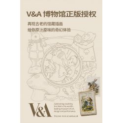 SEMBO 506171 non  ALICE KHÔNG TRỌNG LƯỢNG IN WONDERLAND bộ đồ chơi xếp lắp ráp ghép mô hình Disney Princess FAIRY TALE BOOK ALICE WONDERLAND Công Chúa 635 khối