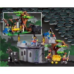 QMAN ENLIGHTEN KEEPPLEY 1019 non  TẤN CÔNG PHÁO ĐÀI TRONG RỪNG bộ đồ chơi xếp lắp ráp ghép mô hình Medieval Castle CASTLE KNIGHTS Chiến Tranh Trung Cổ 262 khối