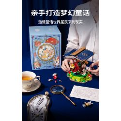 SEMBO 506171 non  ALICE KHÔNG TRỌNG LƯỢNG IN WONDERLAND bộ đồ chơi xếp lắp ráp ghép mô hình Disney Princess FAIRY TALE BOOK ALICE WONDERLAND Công Chúa 635 khối