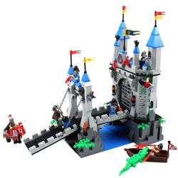 QMAN ENLIGHTEN KEEPPLEY 1022 non  PHÒNG THỦ CỔNG LÂU ĐÀI SƯ TỬ bộ đồ chơi xếp lắp ráp ghép mô hình Medieval Castle CASTLE KNIGHTS Chiến Tranh Trung Cổ 546 khối