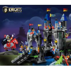 QMAN ENLIGHTEN KEEPPLEY 1022 non  PHÒNG THỦ CỔNG LÂU ĐÀI SƯ TỬ bộ đồ chơi xếp lắp ráp ghép mô hình Medieval Castle CASTLE KNIGHTS Chiến Tranh Trung Cổ 546 khối