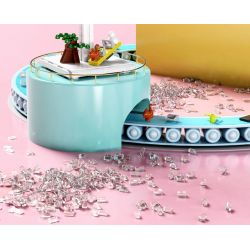 QIZHILE 93001 non  XE CÂN BẰNG BÍ NGÔ bộ đồ chơi xếp lắp ráp ghép mô hình PUMPKIN CARRIAGE