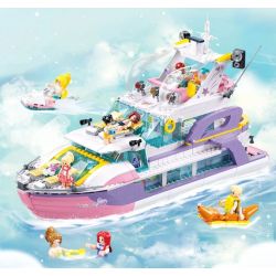 SLUBAN M38-B1167 B1167 1167 M38B1167 38-B1167 non  GIẤC MƠ HỒNG BỮA TIỆC DU THUYỀN BÓNG bộ đồ chơi xếp lắp ráp ghép mô hình Girl PROM TACHT Con Gái 1108 khối