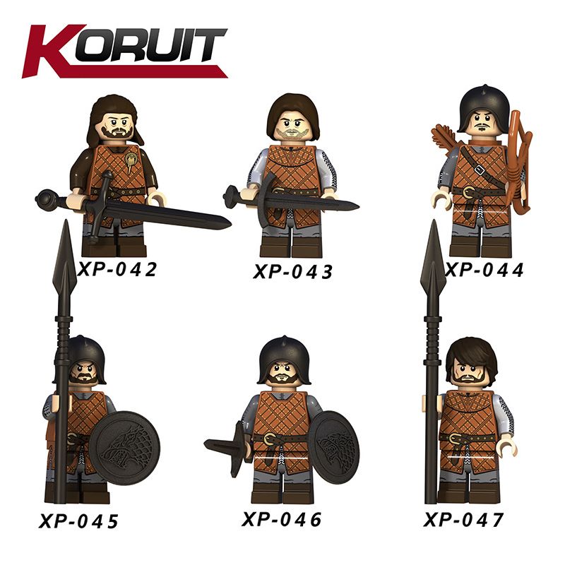 KORUIT XP non  TRÒ CHƠI THRONES. bộ đồ chơi xếp lắp ráp ghép mô hình Collectable Minifigures Búp Bê Sưu Tầm