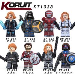 KORUIT KT1038 1038 XP non  HÀNG TRĂM NGƯỜI 8 BLACK WIDOW bộ đồ chơi xếp lắp ráp ghép mô hình Super Heroes Siêu Nhân Anh Hùng