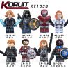 KORUIT KT1038 1038 XP non  HÀNG TRĂM NGƯỜI 8 BLACK WIDOW bộ đồ chơi xếp lắp ráp ghép mô hình Super Heroes Siêu Nhân Anh Hùng
