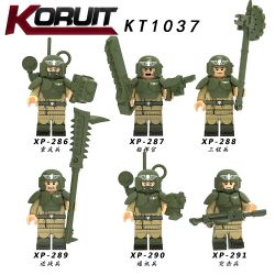 KORUIT XP KT1037 1037 non  LỰC LƯỢNG PHÒNG THỦ HOÀNG GIA bộ đồ chơi xếp lắp ráp ghép mô hình Collectable Minifigures Búp Bê Sưu Tầm